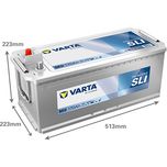 629H (M9) VARTA PROMOTIVE SUPER HEAVY DUTY BATTERY 12V 170Ah 670104100